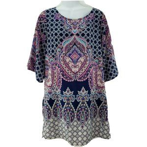 Be Bop Womens Shift Dress Size Medium Paisley‎ caft
